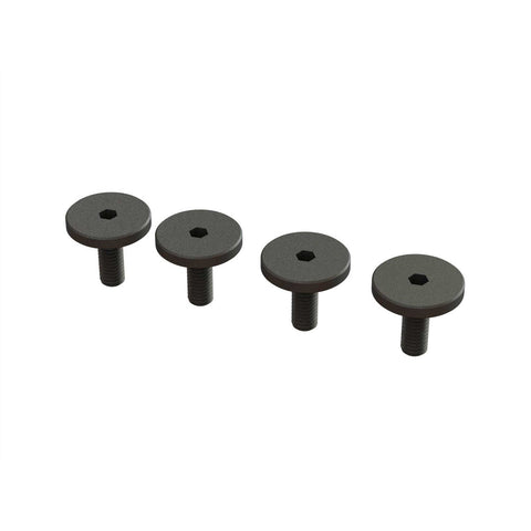 Arrma Large Head Screws, M3x8mm (4)   (ARA727308)
