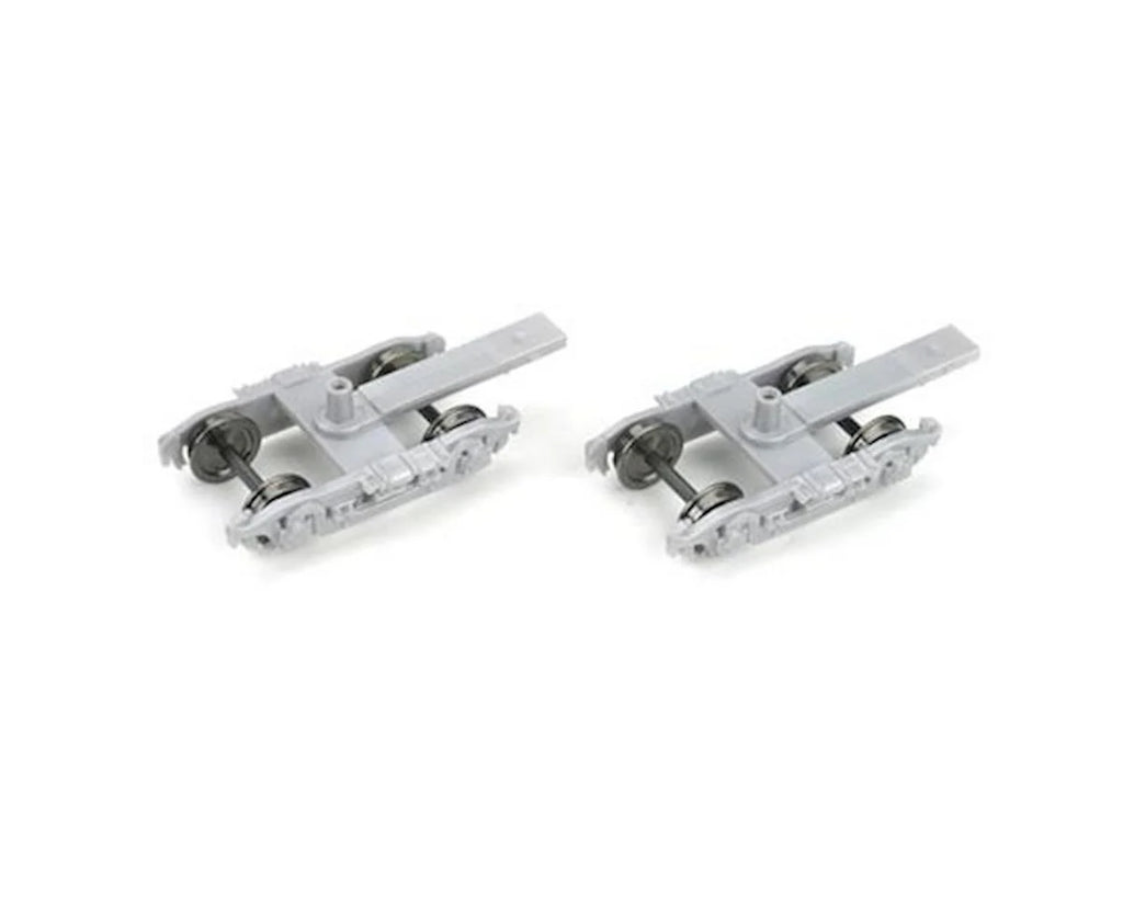 Athearn HO 4-Wheel Passenger Truck (Silver) (2)   (ATH90411)