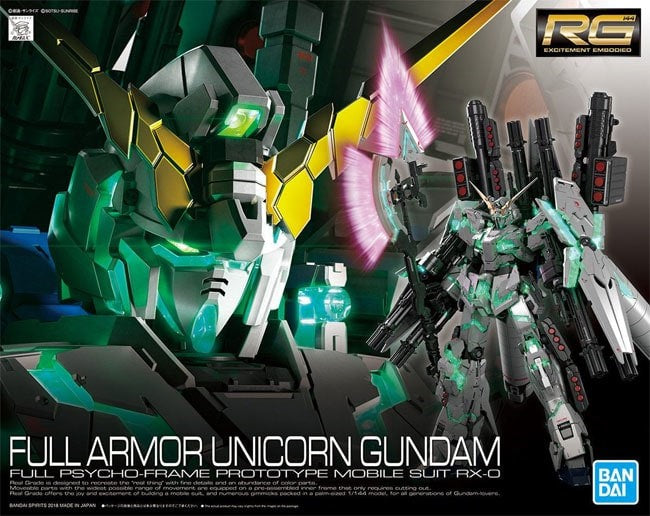 Bandai 1/144 Real Grade Series: #030 RX0 Unicorn Gundam Full Armor (BAN5055586)