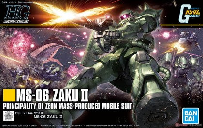 Bandai 1/144 HG Universal Century Series: #241 MS06 Zaku II (BAN5061545)