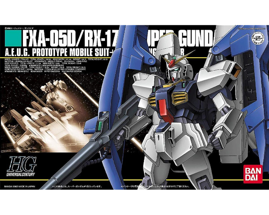 Bandai 1/144 HGUC #35 Super Gundam "Mobile Suit Zeta Gundam" Plastic Model Kit   (BAS1114207)