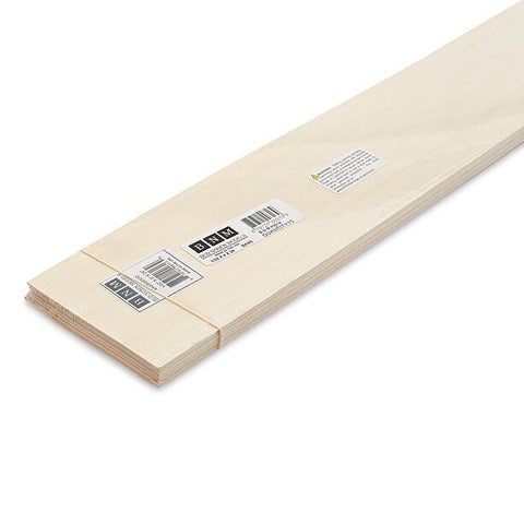 BNM Basswood Sheets 1/16'' x 3'' x 24''   (BNM3163)