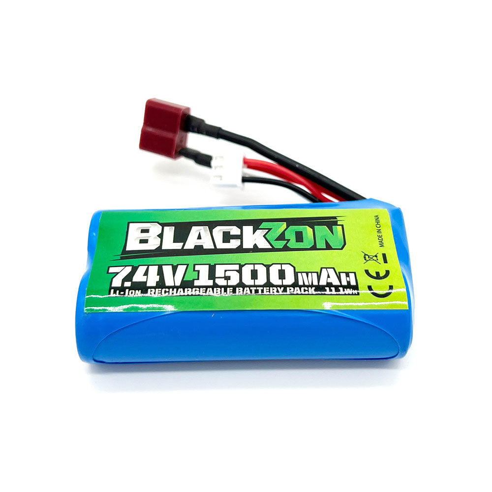 BlackZon Battery Pack (Li-ion 7.4V, 1500mAh), w/T-Plug, Smyter