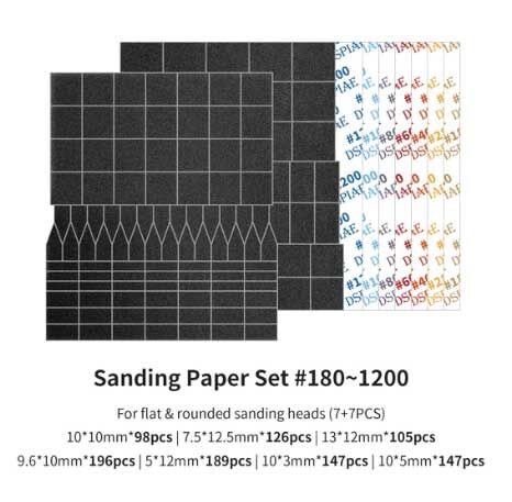 DSPIAE  Full Grid Sanding Paper for Reciprocating Sanding Tool  (DSP-MSPESS)