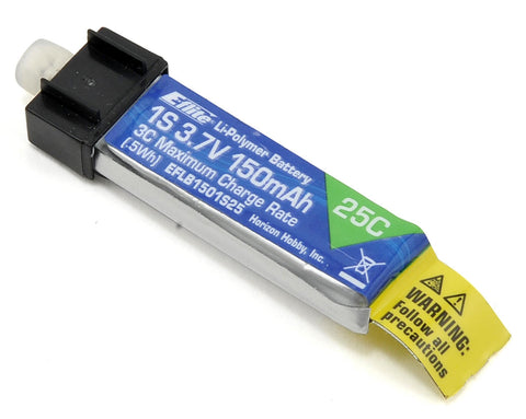 E-flite 1S LiPo Battery 25C (3.7V/150mAh)   (EFLB1501S25)
