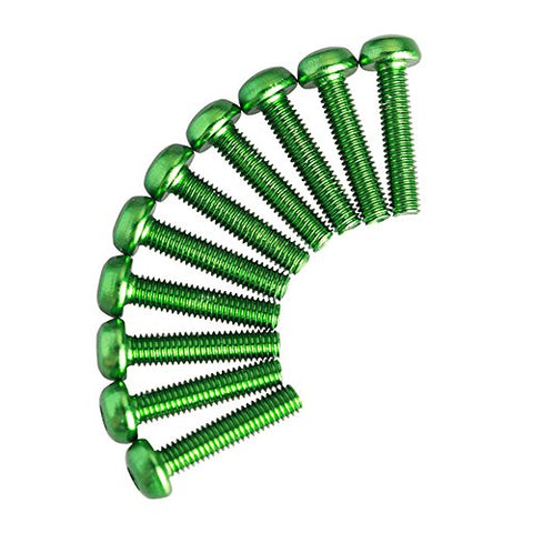 Hamilton Hobbies 3X8 Green Aluminum Screws (4) (HAM5130428)