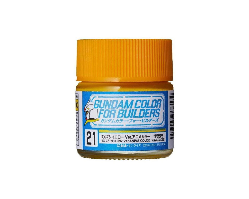 Mr. Hobby UG21 RX-78-2 Yellow Ver. Anime Color "Gundam Color" 10ml Bottle    (GUZUG21)