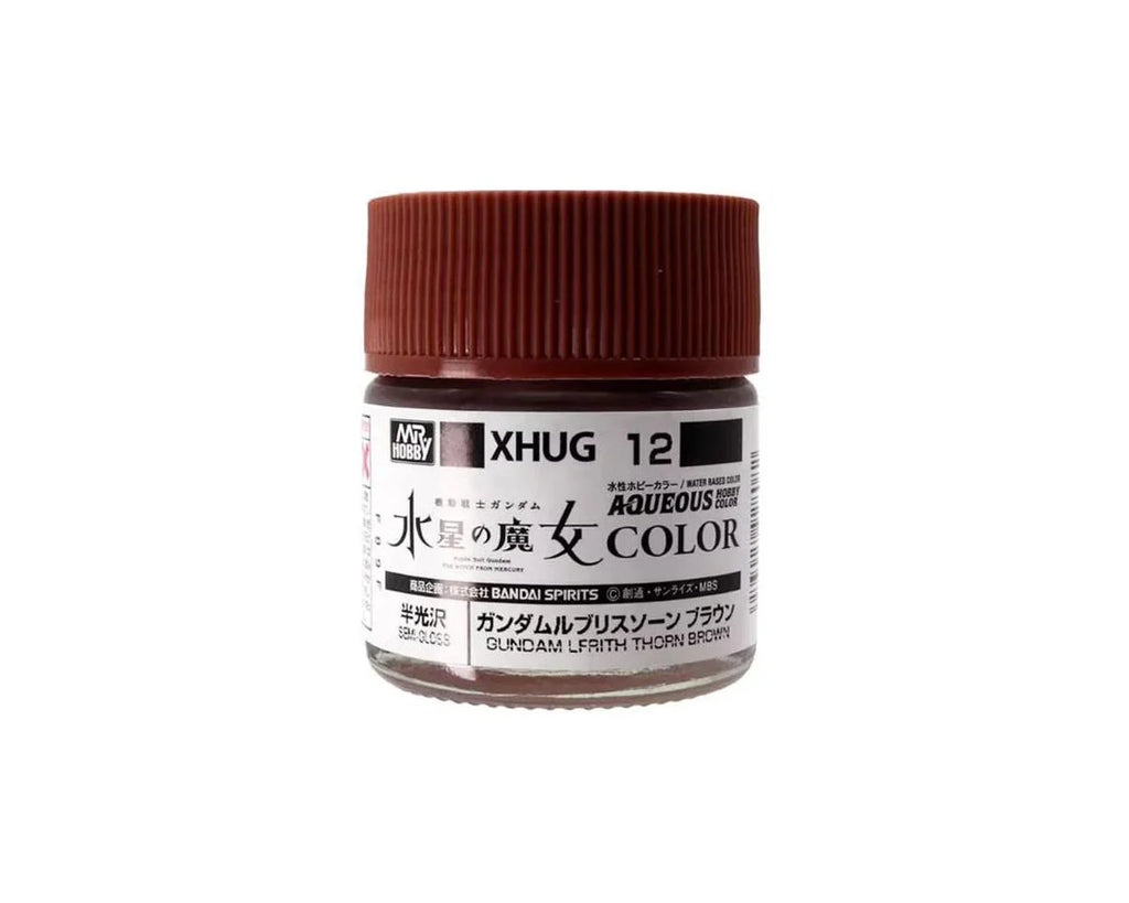 Mr. Hobby  XHUG12 Gundam Lfrith Thorn Brown "Aqueous Gundam Color"   (GUZXHUG12)