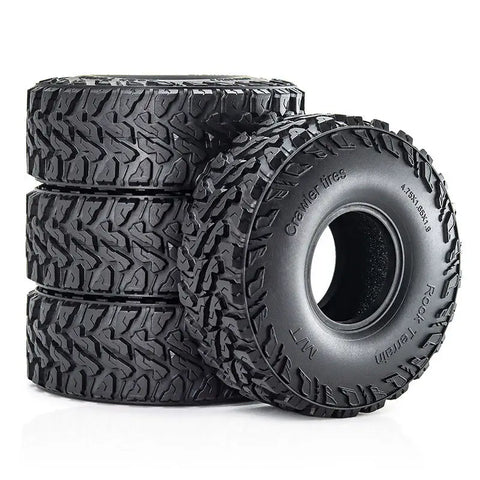 Hamilton Hobbies 4PCS 120mm 1.9 Inch Rubber Rocks Wheel Tires (HAMXL012)
