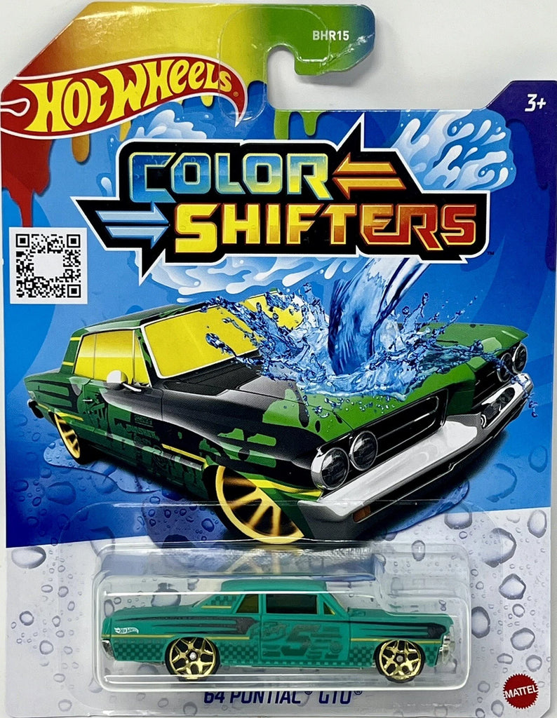 Hot wheels 1:64 Color Shifters carded colour changing # '64 Pontiac GTO