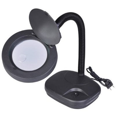 Magnifiers-Inc 12" Flexible Neck Table Magnifier Lamp 2.5x, 4.5x Power  (MFR353)