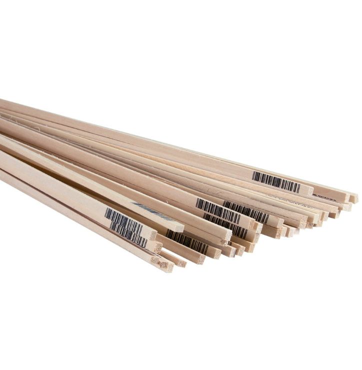 1/8" x 3/16" x 24" Basswood Strips