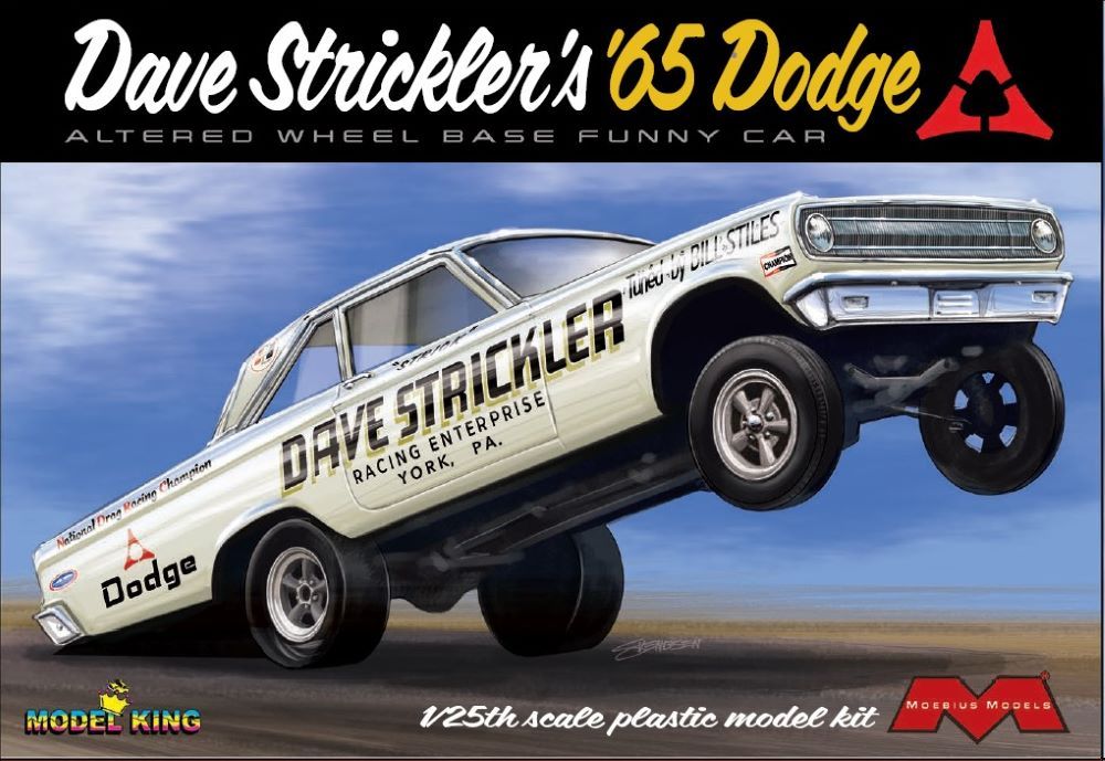 Moebius 1/25 Dave Strickler 1965 Dodge Altered Wheel Base Funny Car (Ltd Prod)  (MOE2451)