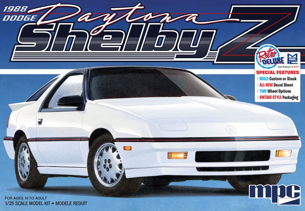 MPC 1/25 1988 Dodge Shelby Z Daytona Coupe  (MPC1009)