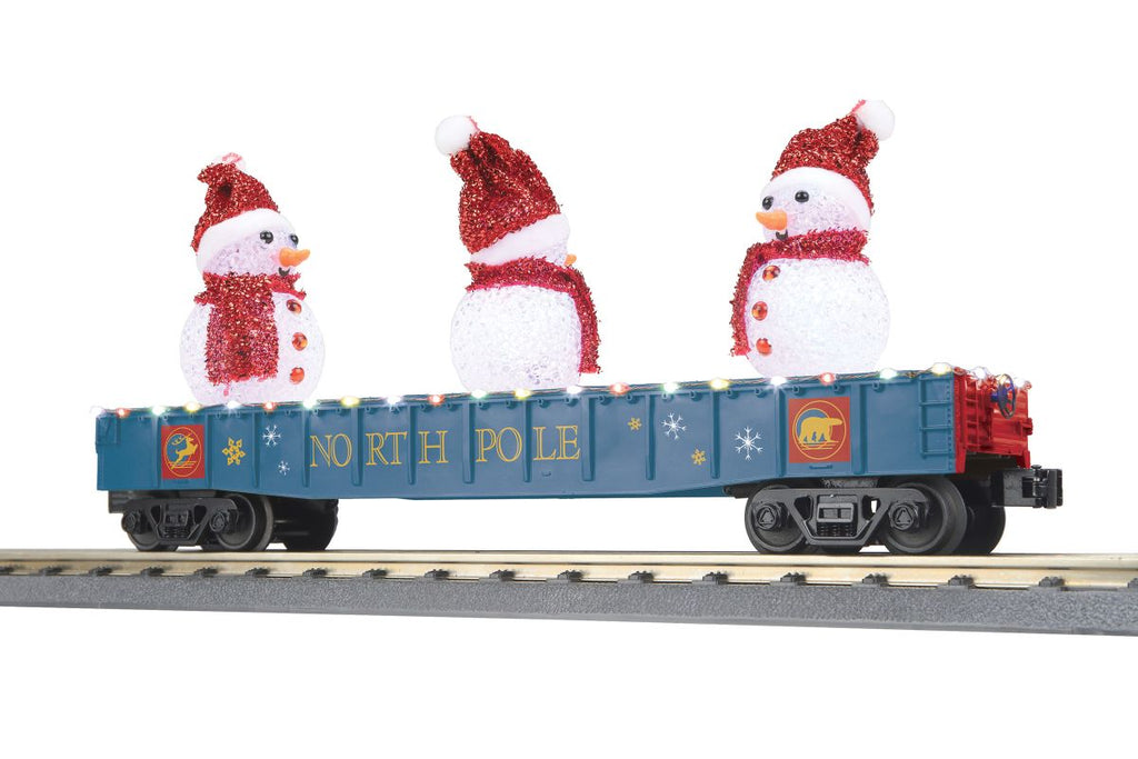 MTH O North Pole Gondola w/Lights & Snowmen  (MTH3072230)