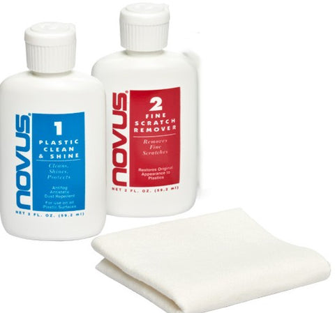 Novus Plastic Polish Set (1ea #1, #2 & Polish Cloth)  (NVS12)