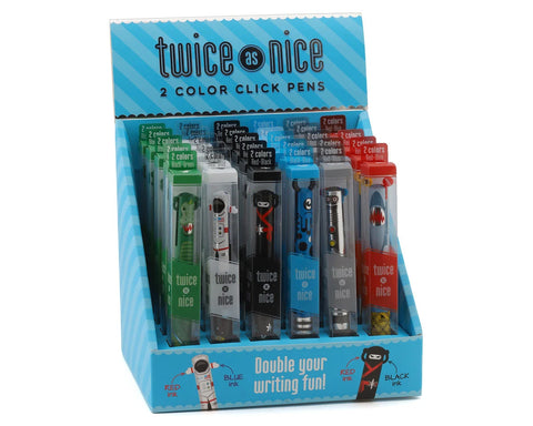 Snifty Pen Twice as Nice 2-Color Click Pen (RJCSPCD00S)