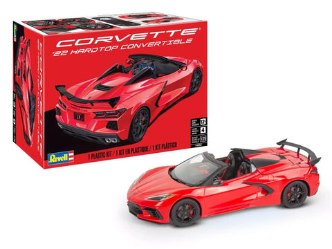 Revell 1/25 Corvette ‘22 Hardtop Convertible Plastic Model Kit   (RMX14583)