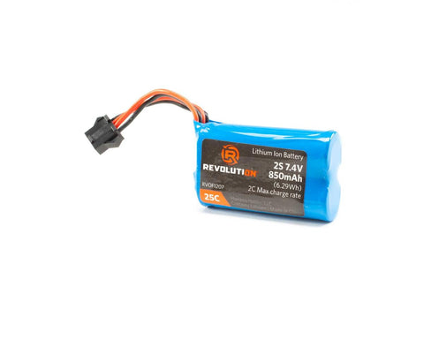 Revolution 7.4v 850mAh Li-ion battery: ASPX   (RVOF1207)