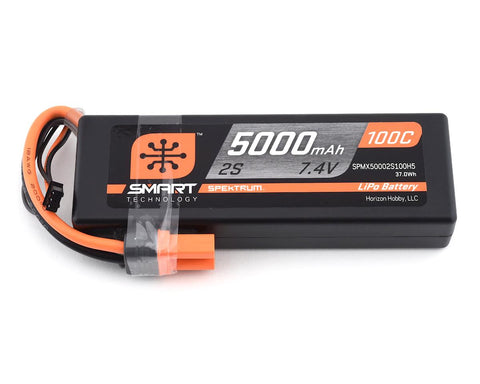 Spektrum RC 2S Smart LiPo Hard Case 100C Battery Pack (7.4V/5000mAh) w/IC5 Connector   (SPMX5002S100H5)