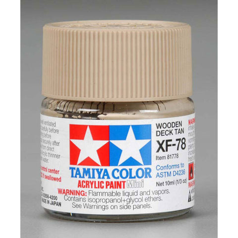 Tamiya Acrylic Mini XF78, Deck Tan   (TAM81778)