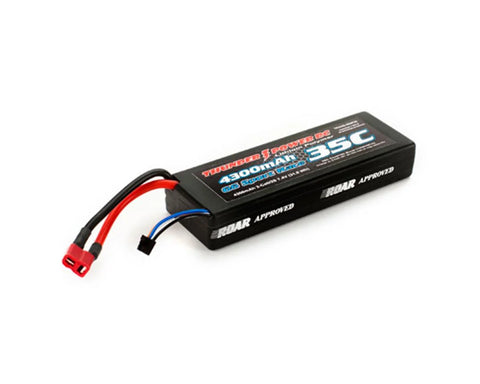 Thunder Power 4300mAh 2S 7.4V G6 Sport Race 35C LiPo, Deans  (TP4300-2SSR35D)