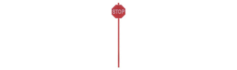Tichy MODERN STOP SIGN - HO  (TIC8247)