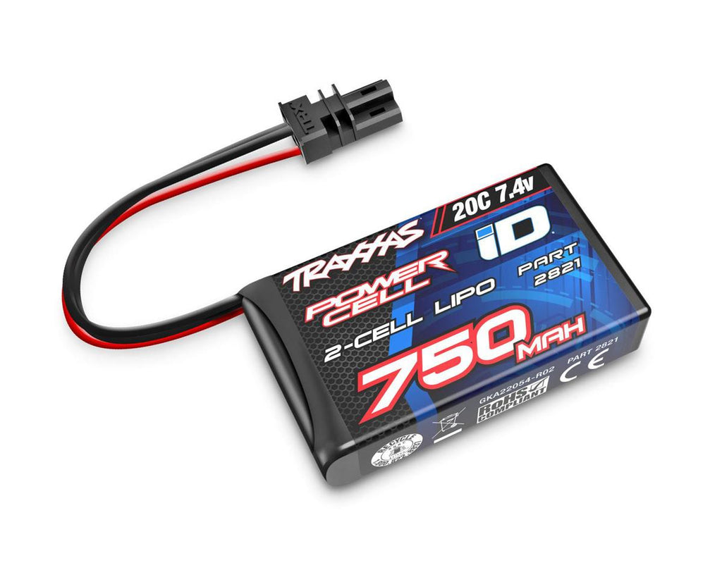 Traxxas 750Mah 7.4V 2-Cell 20C Lipo Battery   (TRA2821)