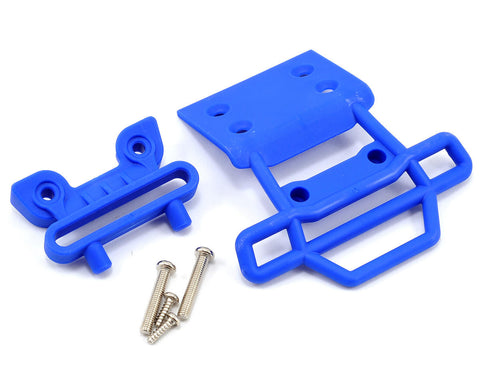 Traxxas Front Bumper & Mount (Blue) (Monster Mutt/Maximum Destruction)   (TRA3621)