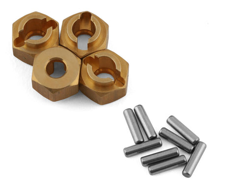 Traxxas TRX-4M Brass Wheel Hexes (4) (4g)   (TRA9750X)