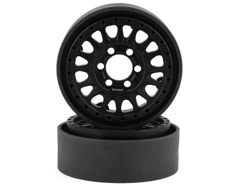 VANQUISH KMC KM445 Impact 1.9" Beadlock Crawler Wheels (Black) (2) (VPS07801)