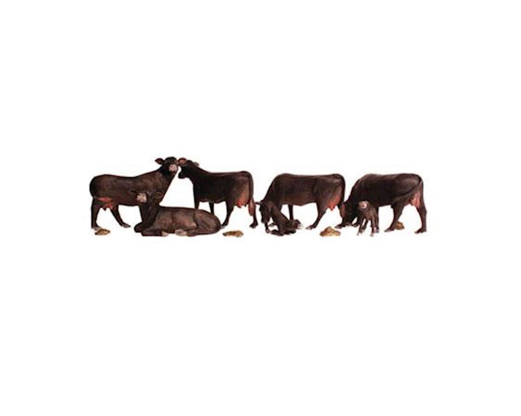 Woodland Scenics N Black Angus Cows      (WOOA2217)