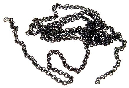 Walthers Pre-Blackened Brass Chain - 12" 30.5cm     (116-29220)