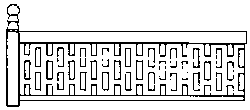 Porch railing 6/ (120-2301)