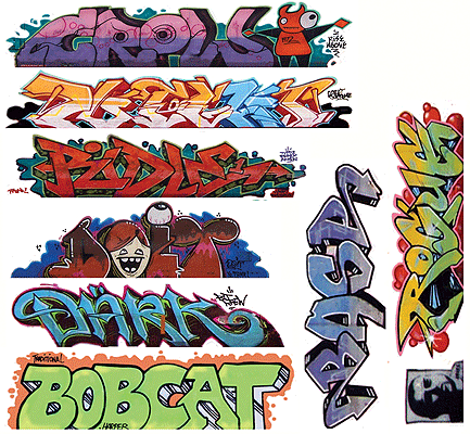 Blair Line Mega Set Modern "Tagger" Graffiti Decals #9  (184-1258)