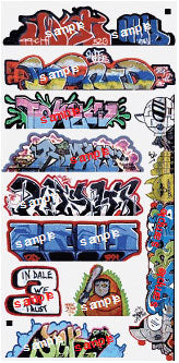Blair Line Graffiti Decals Mega #14 (10) (184-1263)