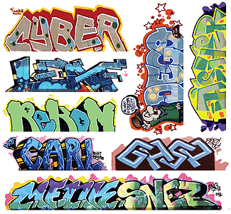 Blair Line Graffiti Decals Mega Set -- Set #12 pkg (184-2261)