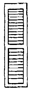 Louvered Window Shutters  (300-3540)