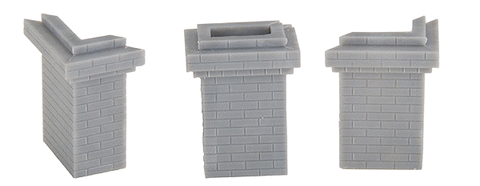 Brick Chimney O scale (300-3578)