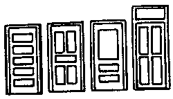 Doors Assorted - 36" 91.4cm Wide pkg(6) (300-8006)