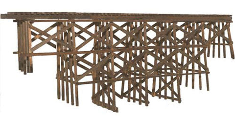 Timber Trestle Bridge -- Kit (345-1014)