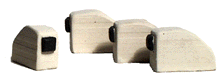 Bumpers (One-Piece, Painted Plaster Castings) Model Railstuff (506-1310)