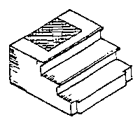 Scale Structures Stoop w/Worn Mat (650-2342)