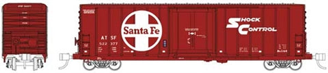 Pacific Car & Foundry 70-Ton 50' Exterior-Post Insulated Boxcar - Ready to Run -- Santa Fe 522350   (80500000061156E)