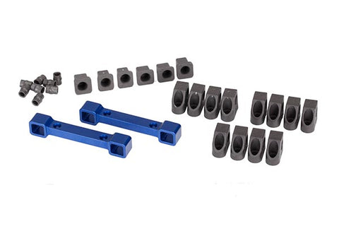 Traxxas Mounts, suspension arms, aluminum (blue-anodized) (TRA8334X)