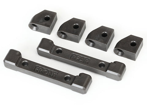 Traxxas Mounts, suspension arms (front & rear)/ hinge pin retainers (4) (TRA8334)