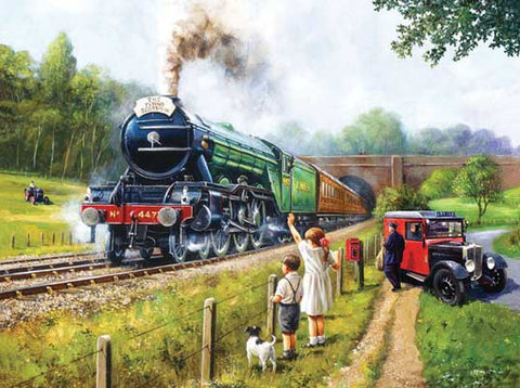 Walthers Watching the Trains Puzzle -- 1000 Pieces (90-13792)