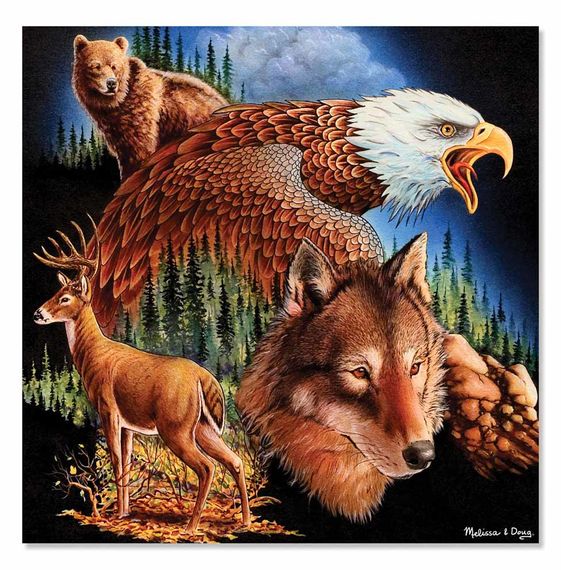 Melissa & Doug King of the Mountain Cardboard Jigsaw - 500 Pieces  (M&D9033)