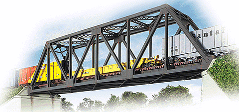 Walthers Single-Track Railroad Truss Bridge -- Kit - 20 x 3-1/4 x 5" 50 x 8.1 x 12.5cm  (933-3185)