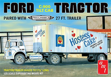 AMT 1/25 Ford C600 Hostess Truck w/Trailer (AMT1221)
